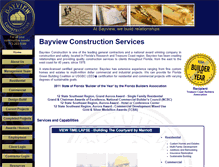 Tablet Screenshot of bayviewconstruction.com